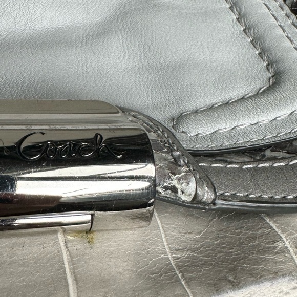 Coach Kristen Willow Leather Shoulder Bag in Gray - Picture 4 of 14